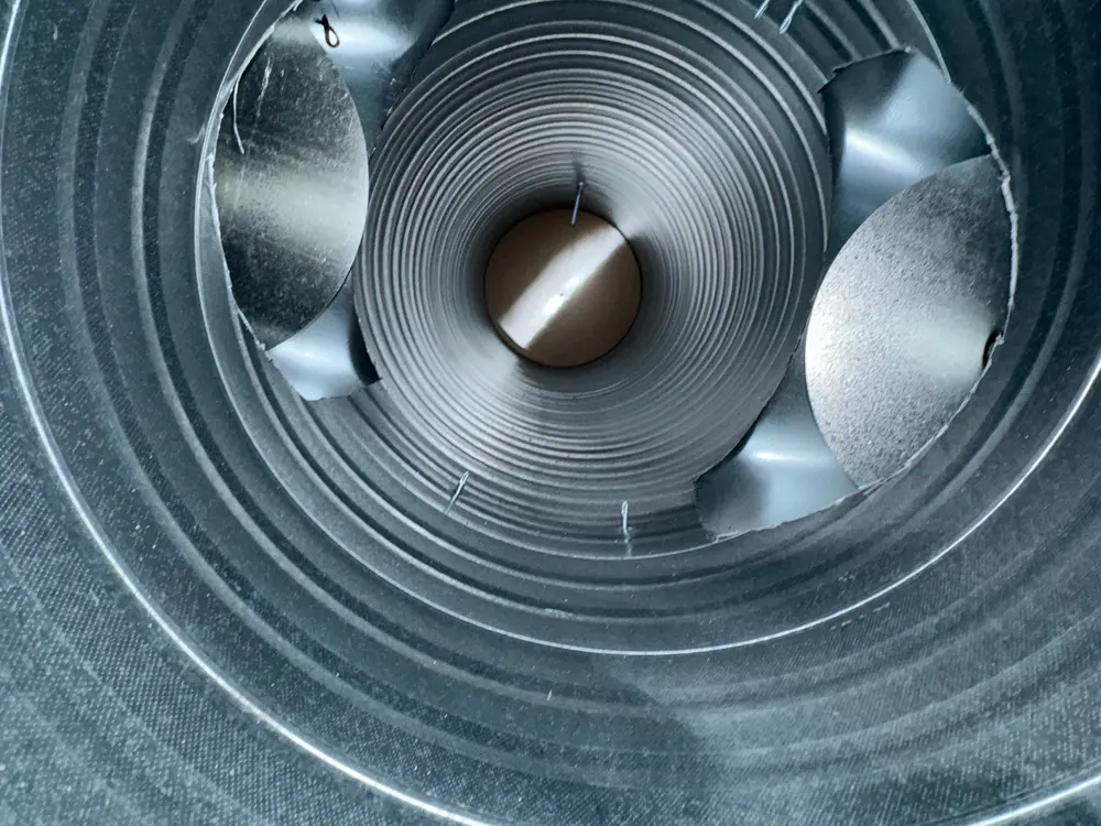 Before commercial round duct service in Calgary