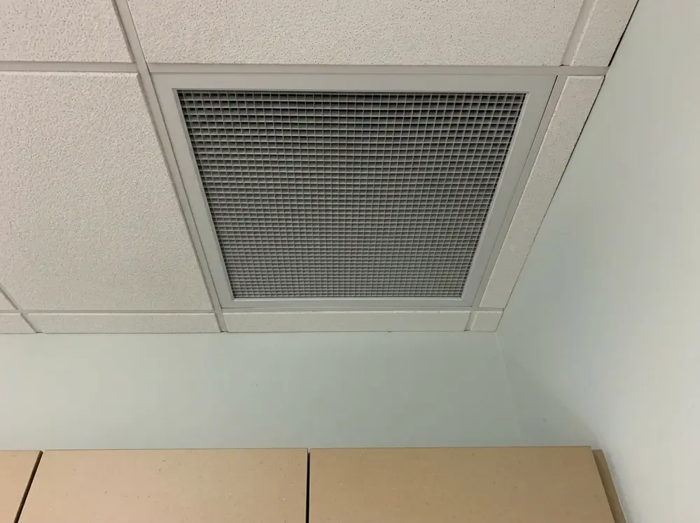 After ceiling vent deep clean in Calgary