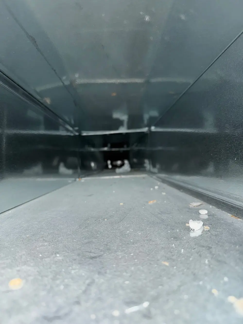 Before supply vent interior cleaning in Calgary